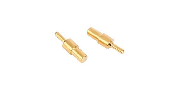 Gold Plating Machined Pin Customized Brass CNC Turned Parts 10U''