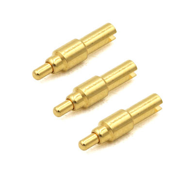 2A Solder Cup Pogo Pin Brass Spring Loaded Pins For Signal Transmission