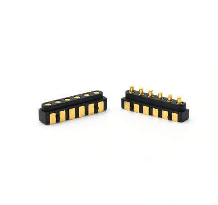 Side Mounted Spring Loaded Connector Customized Pogo Pin Connectors 2.54mm Pitch