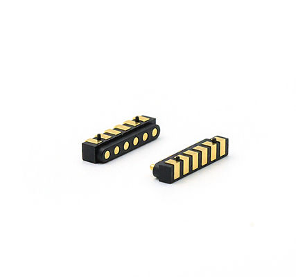 Side Mounted Spring Loaded Connector Customized Pogo Pin Connectors 2.54mm Pitch