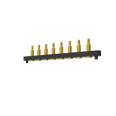 SMT Pogo Pin Connector 8pin Spring Pin Connectors Surface Mount Pcb Brass Gold Plating