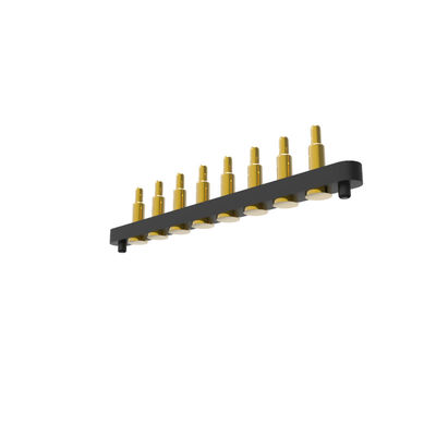 SMT Pogo Pin Connector 8pin Spring Pin Connectors Surface Mount Pcb Brass Gold Plating