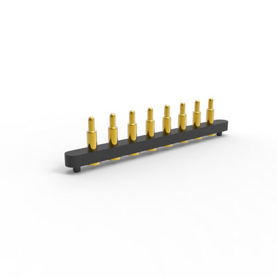 SMT Pogo Pin Connector 8pin Spring Pin Connectors Surface Mount Pcb Brass Gold Plating