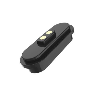 Black 2 Pin Magnetic Charging Cable Male Female Magnetic Pogo Pin Charger For Lightning