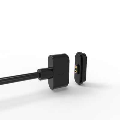 TPE Magnetic 2 Pin Charger 2.80mm Pitch 2 Pin Charger For Smart Watch