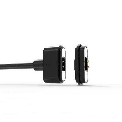 TPE Magnetic 2 Pin Charger 2.80mm Pitch 2 Pin Charger For Smart Watch