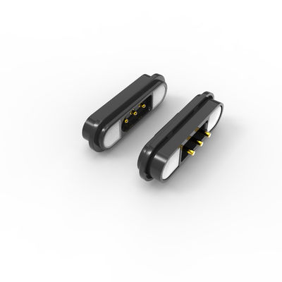3A Magnetic 3 Pin Connector Male Female Pogo Magnetic Connector 12V With THN plastic