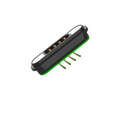 2.2mm Pitch Magnetic 4 Pin Connector 600G Right Angle Pogo Pin Connector