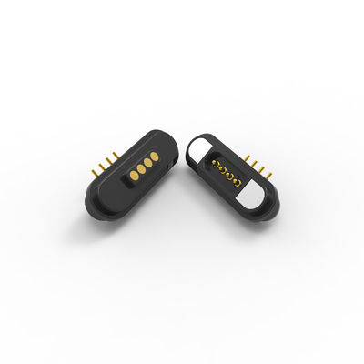 2.2mm Pitch Magnetic 4 Pin Connector 600G Right Angle Pogo Pin Connector