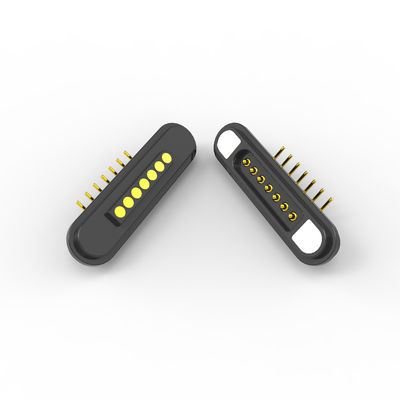 Plastic Right Angle Pin Connector Bending Pogo Pins Connector 7 Pin