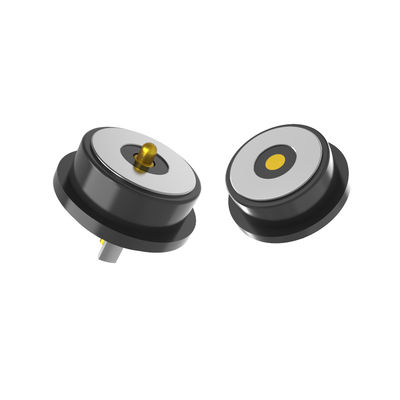 HTN Round Magnetic Connector Black Spring Loaded Electrical Connector 3A