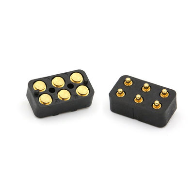 Customized Spring Loaded Connector Male And Female Pogo Pins Connector 6pin For Medica Product