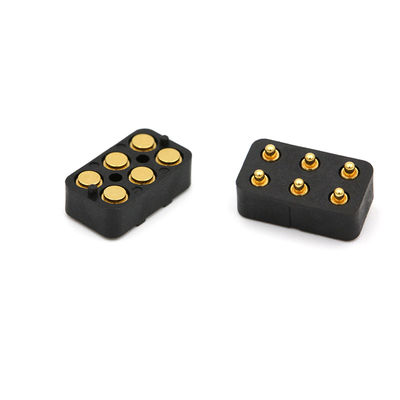 Customized Spring Loaded Connector Male And Female Pogo Pins Connector 6pin For Medica Product