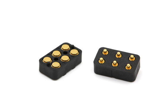 Customized Spring Loaded Connector Male And Female Pogo Pins Connector 6pin For Medica Product
