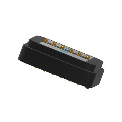 Customized Magnetic Power Connectors Black 6 Pin Magnetic Connector With High Adsorption Force