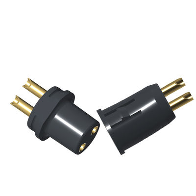 Male And Female Spring Loaded Connector 2 Pin Solder Cup Connectors