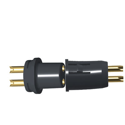 Male And Female Spring Loaded Connector 2 Pin Solder Cup Connectors