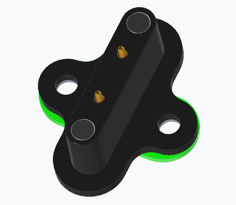2pin male brass C6801 pogo pin magnetic connectors with N52 magnet