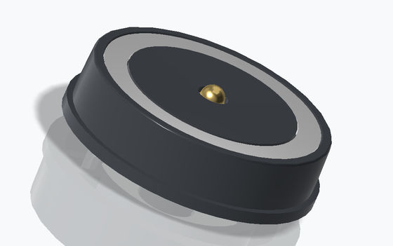OD20.0mm Customized 5A Rounded 2Pin Magnetic Brass C6801 Pogo Pin Connector