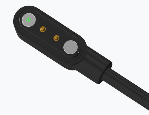 Rectangle 2 Pogo Pins Magneic Cable USB Connector Magnetic Wire Connector For Smartwatch