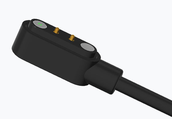 Rectangle 2 Pogo Pins Magneic Cable USB Connector Magnetic Wire Connector For Smartwatch
