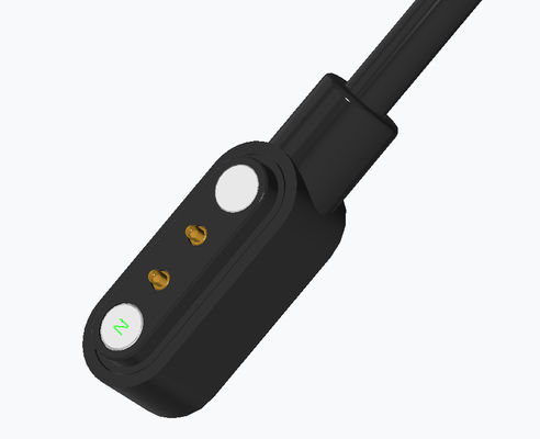 Rectangle 2 Pogo Pins Magneic Cable USB Connector Magnetic Wire Connector For Smartwatch