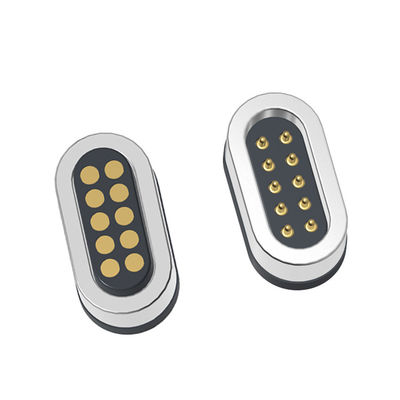 1.5A double row 10pin male and female magnetic connector pogo pin 2.0mm pitch