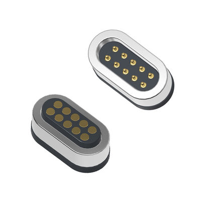 1.5A double row 10pin male and female magnetic connector pogo pin 2.0mm pitch