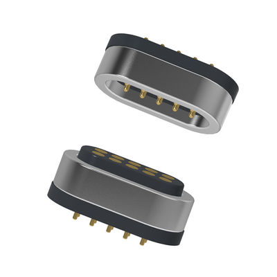 1.5A double row 10pin male and female magnetic connector pogo pin 2.0mm pitch
