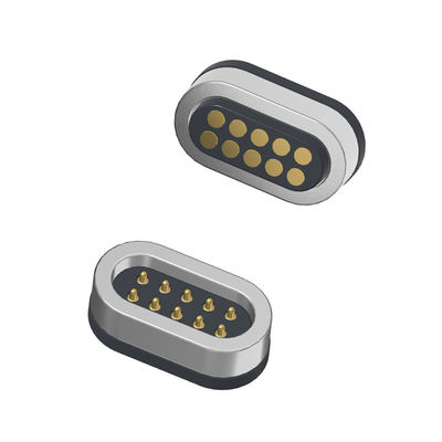 1.5A double row 10pin male and female magnetic connector pogo pin 2.0mm pitch