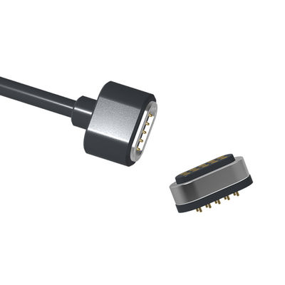 Double Row 10Pin Pogo Pins Magnetic Cable USB Connector With 1M PVC Cable